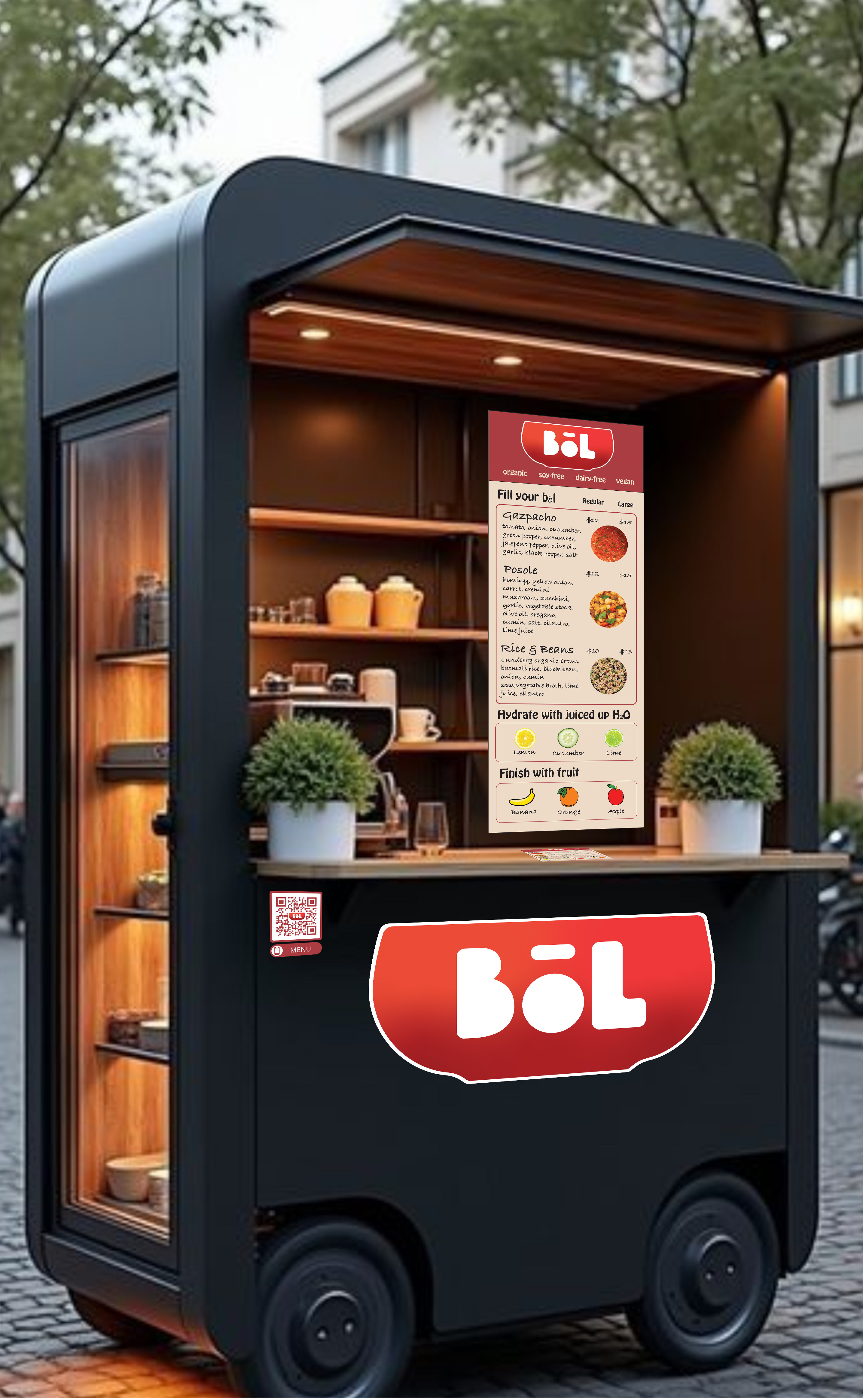 Bōl kiosk design